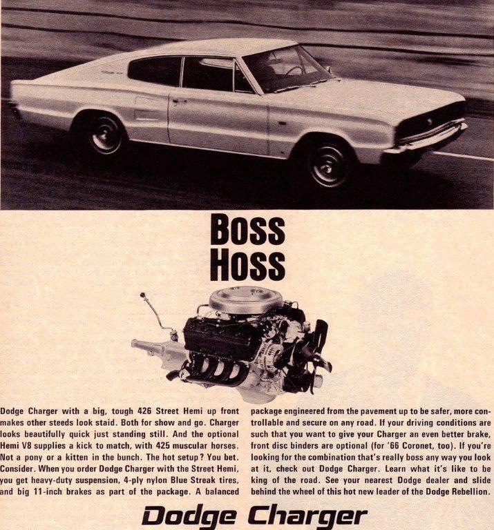 1966 charger ad